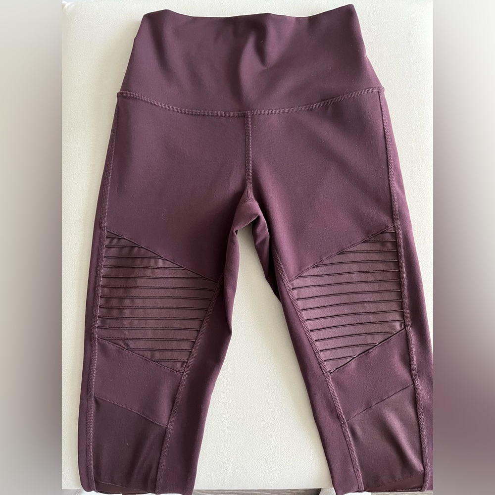 ALO High-Waist Moto Legging, Burgundy, S